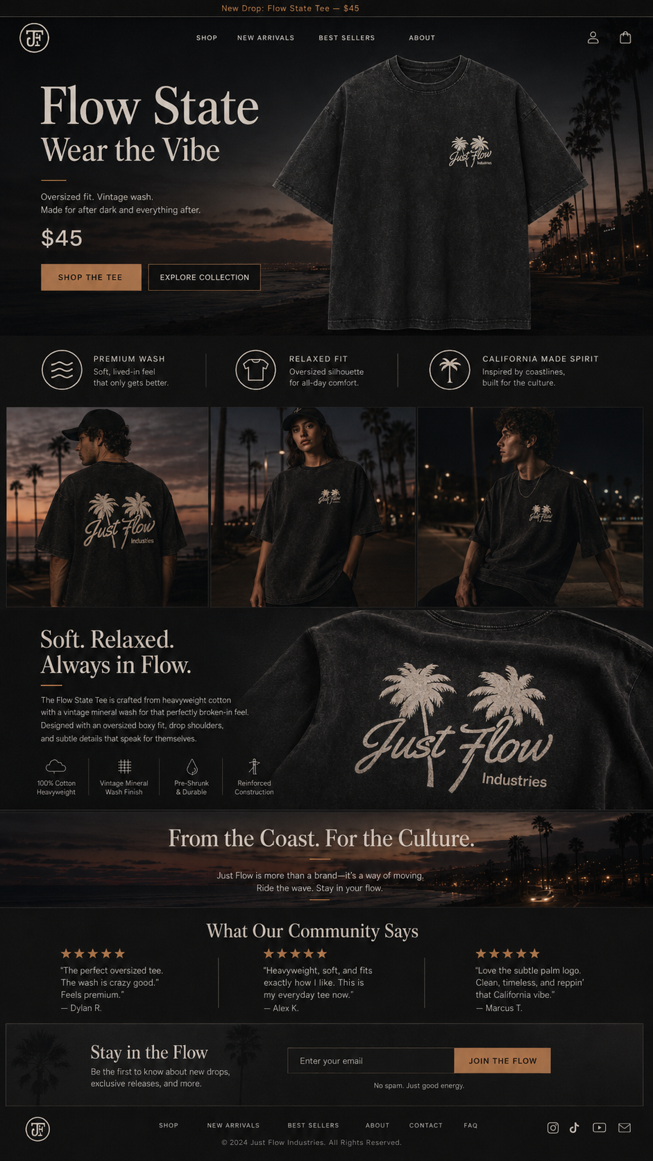 Dark coastal