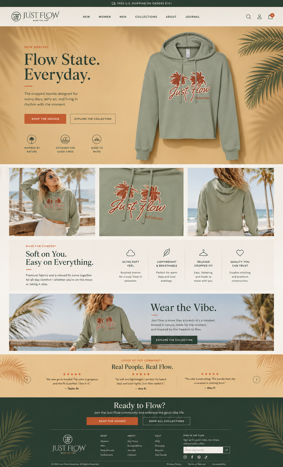Warm coastal flow state